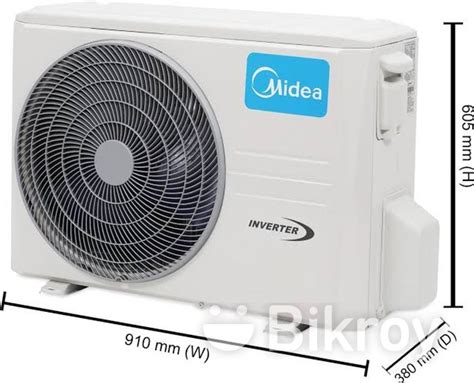 New Midea Inverter Ton Btu Wall Type Ac Genuine Product