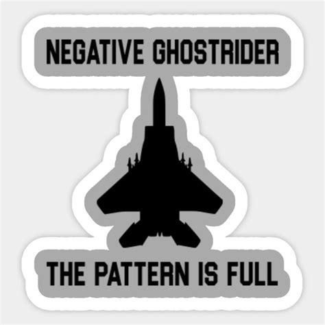 Top Gun Quote Negative Ghostrider The Pattern Is Full Top Gun