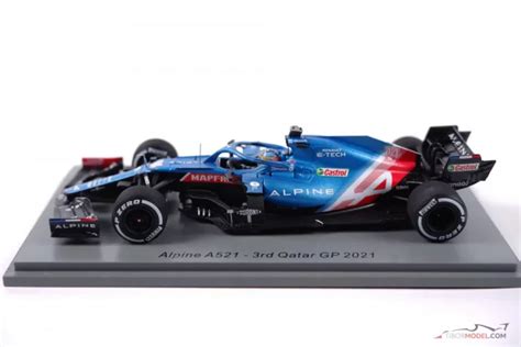 Model Car Alpine A521 Alonso Katar 2021 143 Spark