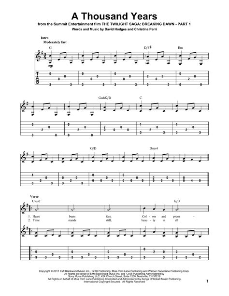 Christina Perri Guitar Chords