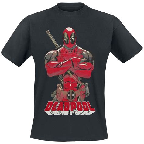 Deadpool T Shirt Deadpool Pose Black Deadpool T Shirt T Shirt Marvel Shirt