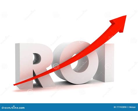 Return On Investment Roi Concept D Illustration Stock Illustration