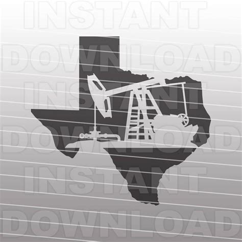 Texas Oil Pipeline Pumpjack SVG File Oilfield Svg Pipeline Svg Vector