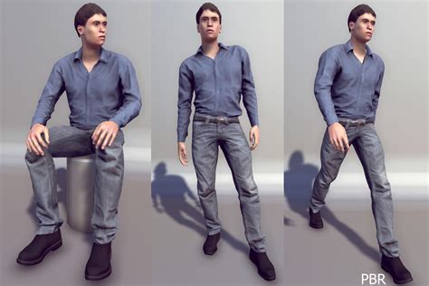 Realistic Male Character 3d Characters Unity Asset Store