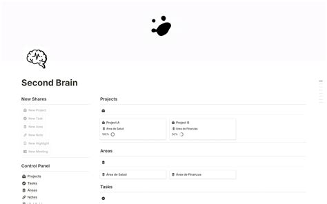Second Brain Notion Template