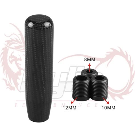 130mm Universal Carbonfiber Aluminium Alloy Long Shift Knobs Automatic