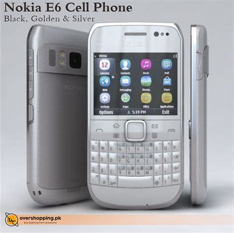 Nokia E6 Cell Phone - Keypad Cell Phone by Nokia