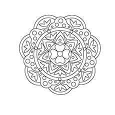 Free Printable Rangoli Coloring Pages For Your Little One