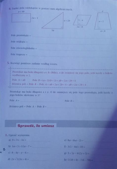 Matematyka Klasa Wiczenia Strona Plsssss Help Potrzebuje Jak