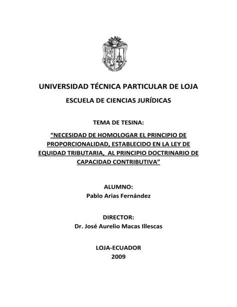 UNIVERSIDAD TÉCNICA PARTICULAR DE LOJA