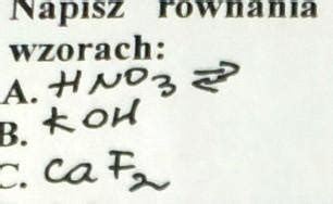 Napisz równania dysocjacji elektrolitycznej związków chemicznych o