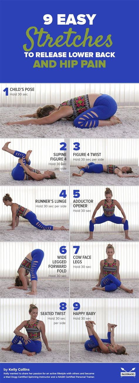 9 easy stretches to release lower back and hip pain – Artofit