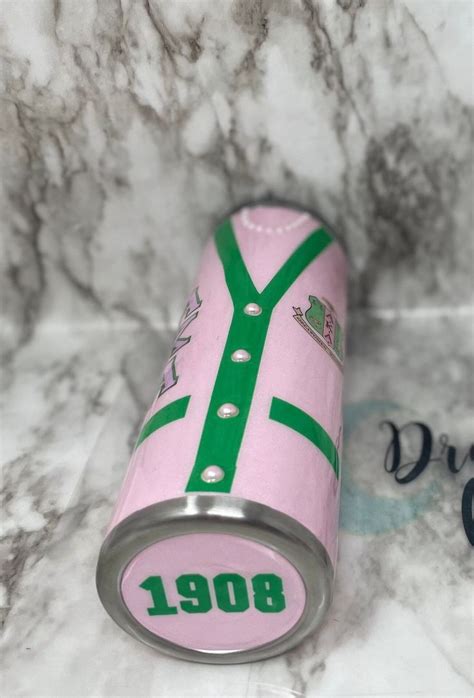 AKA Sorority Tumbler AKA Cardigan Alpha Kappa Alpha Pink And Green