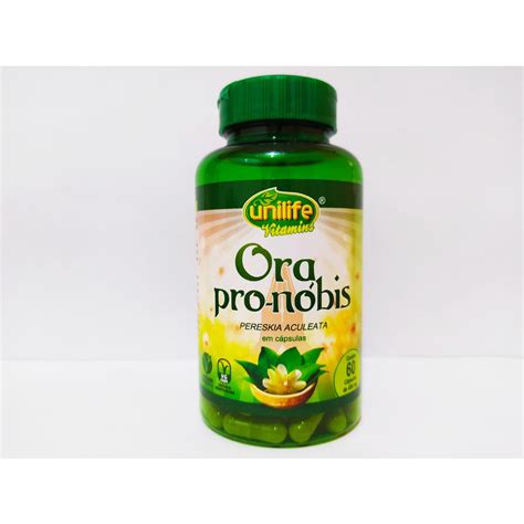 Ora Pro Nobis 60 cápsulas Vegano Shopee Brasil