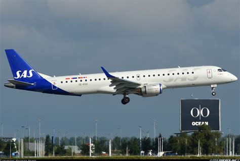 Embraer 195lr Erj 190 200lr Scandinavian Airlines Sas Aviation