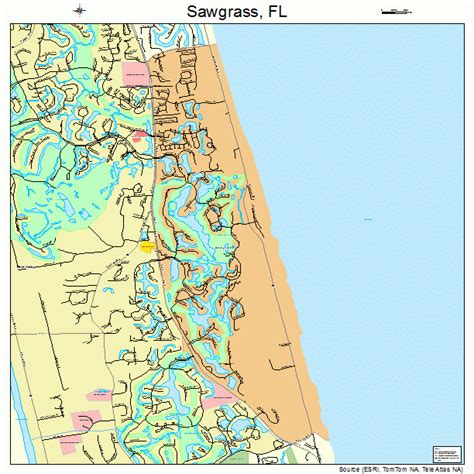 Sawgrass Florida Street Map 1264525