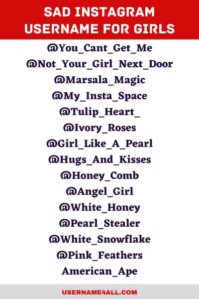 Cool Usernames For Girls On Instagram