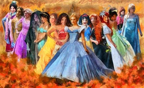 Disney Princesses Digital Art Disneys Princesses By Caito Junqueira Disney Princess