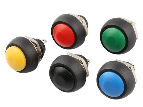 Pulsador Pbs33b Redondo De 2 Pines 12mm 1a Push Button Switch