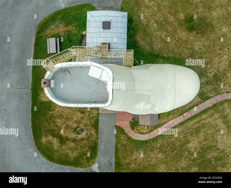 Aerial view of a shoe shaped house in rural Pennsylvania Stock Photo ...