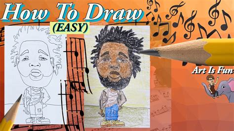 Caricature Of Rod Wave Drawing For Beginners Fun Drawing Tutorials