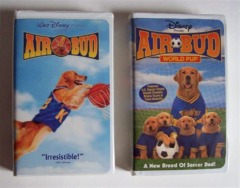 2 Vhs Disney Air Bud World Pup Soccer Air Bud Basketball Live Action