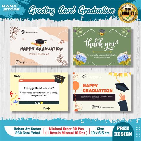 Jual Greeting Card Graduation Gift Card Kartu Ucapan Wisuda