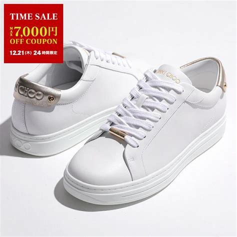 Jimmy Choo ジミーチュウ スニーカー ROME F AZA レディース ローカット レザー シューズ 靴 V WHITE