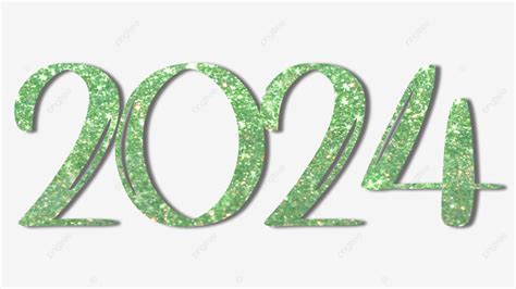 2024 New Year Greetings Green Texture Two Thousand And Twenty Four