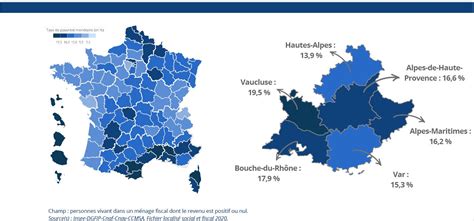 R Gion De La Population Est Pauvre En Provence Alpes C Te Dazur