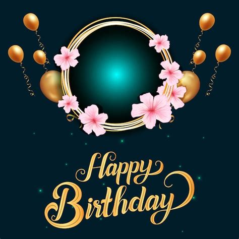 Premium Vector Vector Beautiful Birthday Frame Design Template