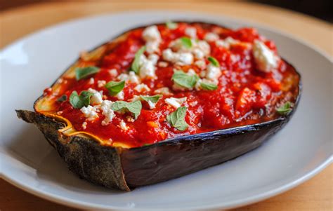 Greek Style Roasted Eggplant With Tomato Feta And Oregano Recipe