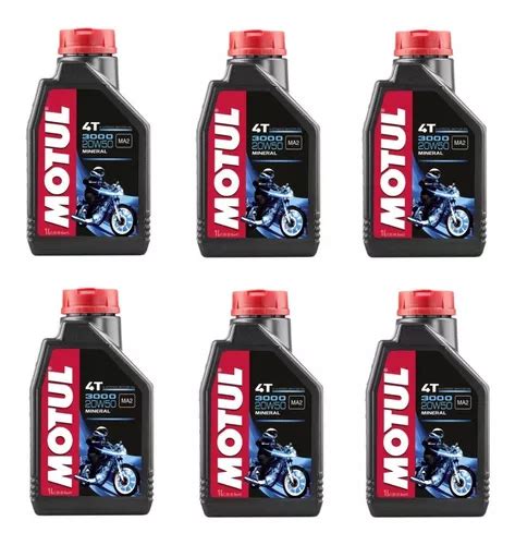 Aceite Motor Motul 20w50 3000 Kit 6 Litros Harley Davidson Cuotas Sin