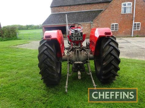 Massey Ferguson 165 Diesel Tractor On Goodyear Diamond 14 9 28 Rear And Goodyear Diamond 7 50 16