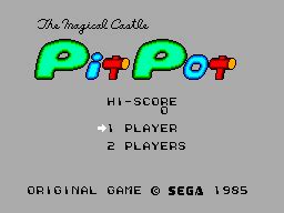 Screenshot Of Astro Warrior Pit Pot Sega Master System