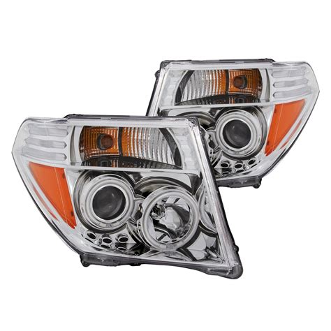 Anzo Nissan Frontier 2006 Chrome CCFL Halo Projector LED Headlights