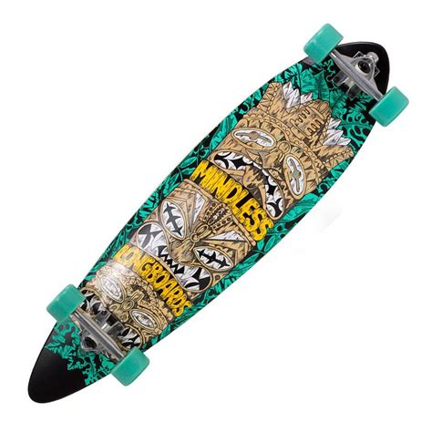 Mindless Longboards Tribal Rogue IV Green Pintail Longboard - 9.75" x ...