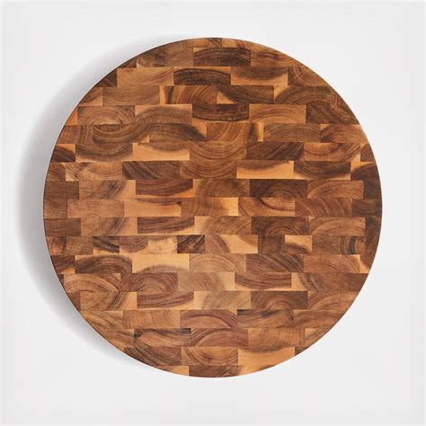 Crate And Barrel End Grain Round Cutting Board Zola