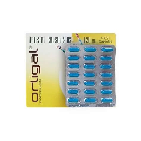 Orligal 120 Mg Capsule Packed In Box At Rs 400 Stripe Orlistat