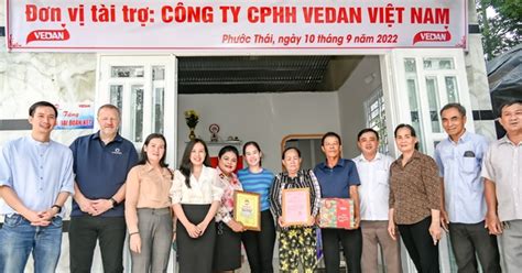 Vedan Việt Nam hỗ trợ ngôi nhà mơ ước cho các hộ dân khó khăn