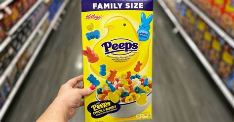 Kellogg's Peeps Cereal is BACK w/ Chick & Bunny-Shaped Marshmallows (Only $4.79 at Target ...