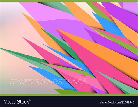 Spikes colors Royalty Free Vector Image - VectorStock