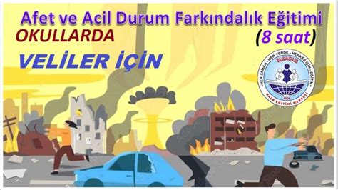 Afet ve Acil Durum Farkındalık Eğitimi 8 Saat İlkadım Halk Eğitimi