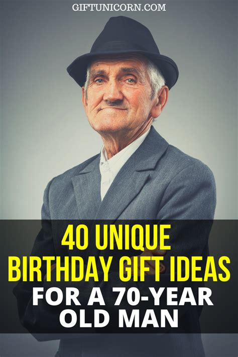 40 unique birthday gift ideas for a 70 year old man – Artofit