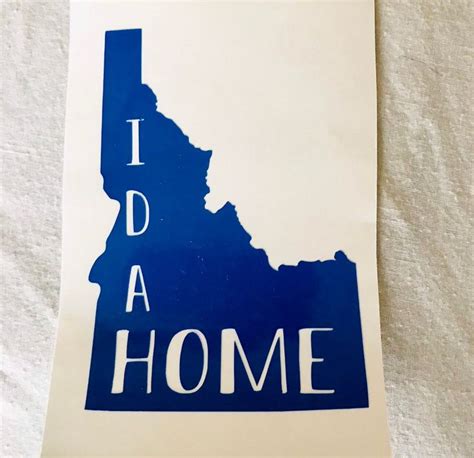 Idahome Decal Idaho State Decal Idahome Sticker Idaho Etsy Idahome Idaho State Idaho