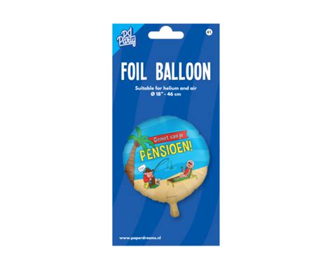 Heliumballon Ruhestand Cartoon Leer 30cm Partywinkel