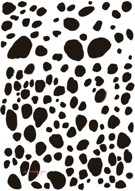 Printable Dalmatian Pattern 8 Pages Invitation Paper Craft Supply Black