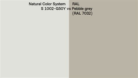 Natural Color System S G Y Vs Ral Pebble Grey Ral Side By