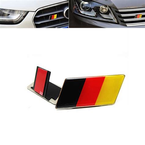 Emblem Grille Germany Flag Badge For VW Models