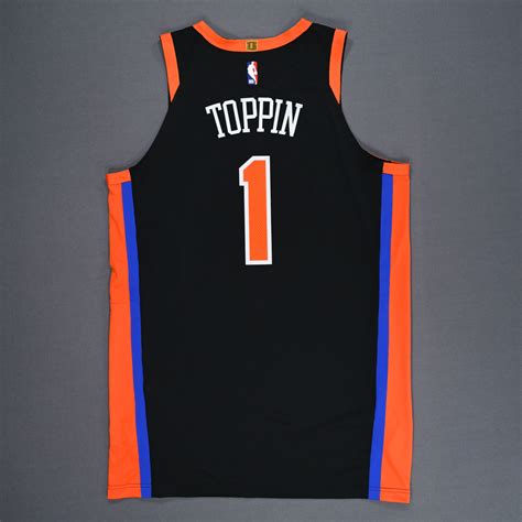 Obi Toppin New York Knicks Game Worn City Edition Jersey